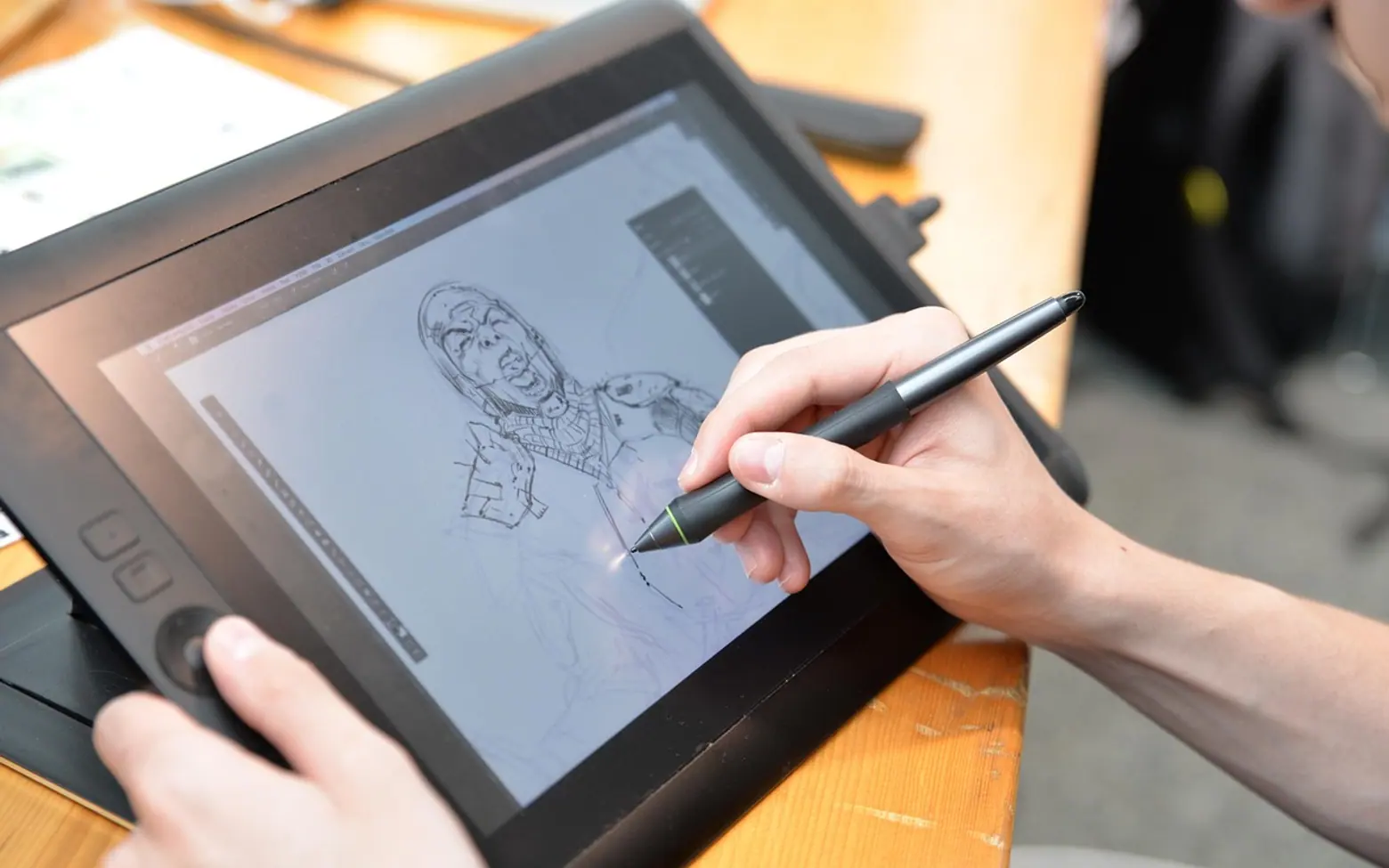 Drawing, comic and artist