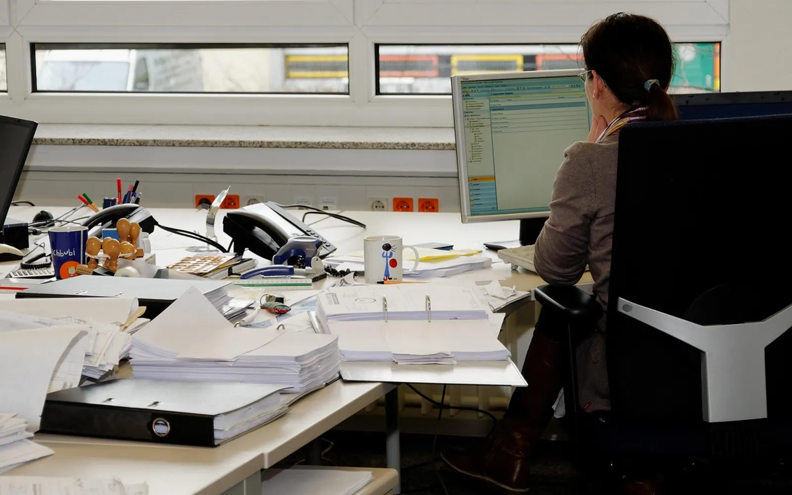 Secretary, office job and office